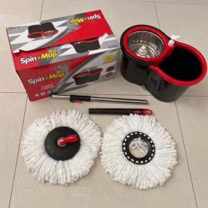 360 MICROFIBER ROTATING FLAT BUCKET MOP SET